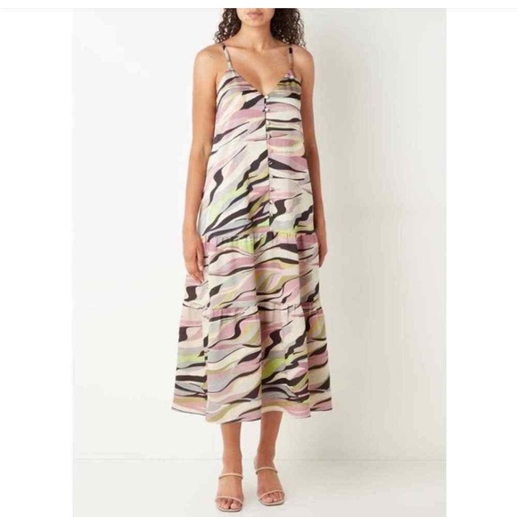 Ted Baker London Printed Button-Through Cami Dress - Picture 4 of 16